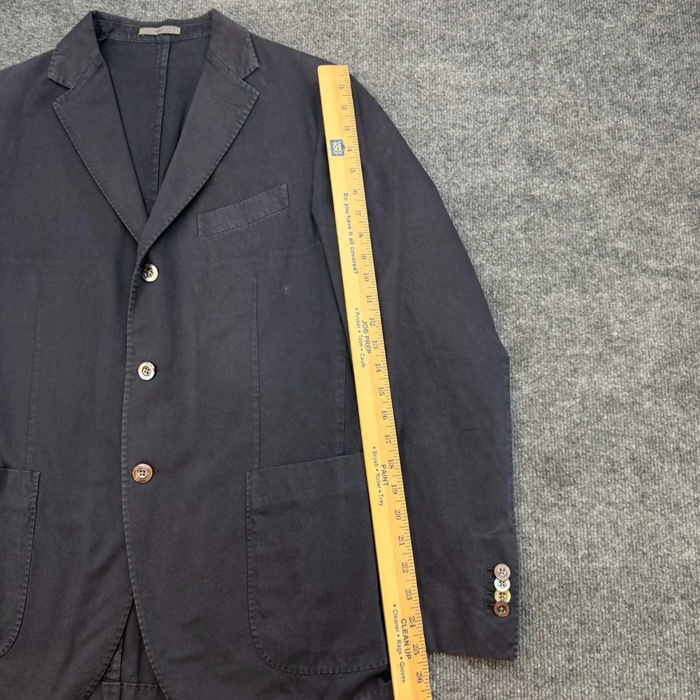 Boglioli Coat Blazer Jacket Cotton Navy Blue size EU 52 Model R3302G - Picture 13 of 16